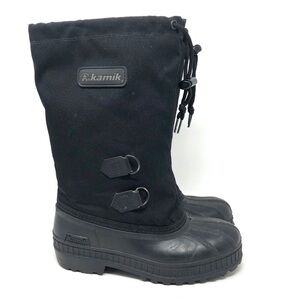 Kamik Black Rain Boot Waterproof Youth 3‎